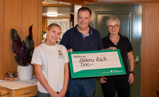 Helena Zäch zu Besuch im Rheintaler Donnerstag-Club