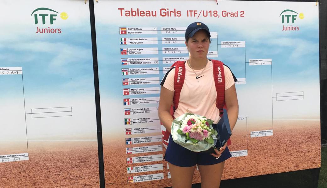 Am internationalen Grad-2-Turnier in Oberentfelden rauschte Nina Geissler bis ins Endspiel durchs Tableau. 