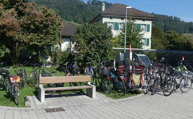 Ausweichparkplatz für Velos