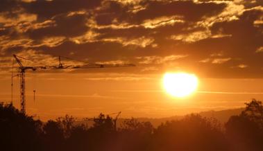 Ein Sonnenaufgang wie ein Feuersturm