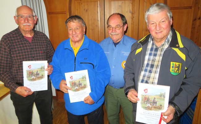 Zwei Rebsteiner werden Ehrenmitglied bei den Schützenveteranen