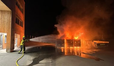 Elektroschrott in Brand geraten - Schaden auch am Werkhof