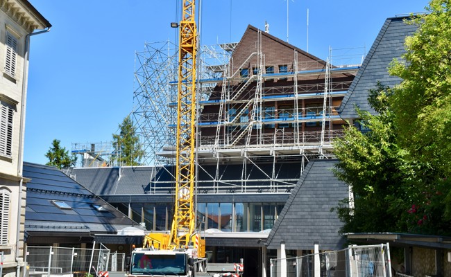 Mit Seesicht: Bauarbeiten an der grössten Anlage der Gemeinde gehen in den Endspurt