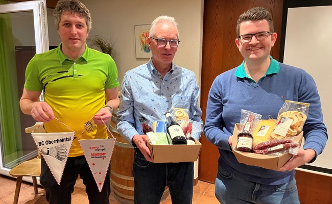 Badmintonclub Oberrheintal mit einem neuen Kassier