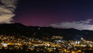 Das Naturspektakel am Himmel war auch im Rheintal zu sehen
