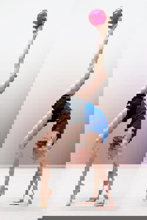 Leni Leufen zeigte eine starke Ballübung.