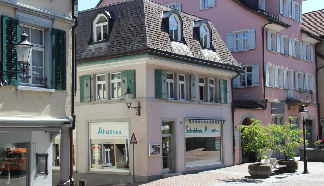 Mitten in Altstättens Marktgasse: Das Schuhhaus ist kein Schuhhaus mehr. 