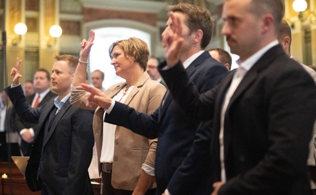 Vivienne Oggier und Sandro Lüchinger neu im Kantonsrat