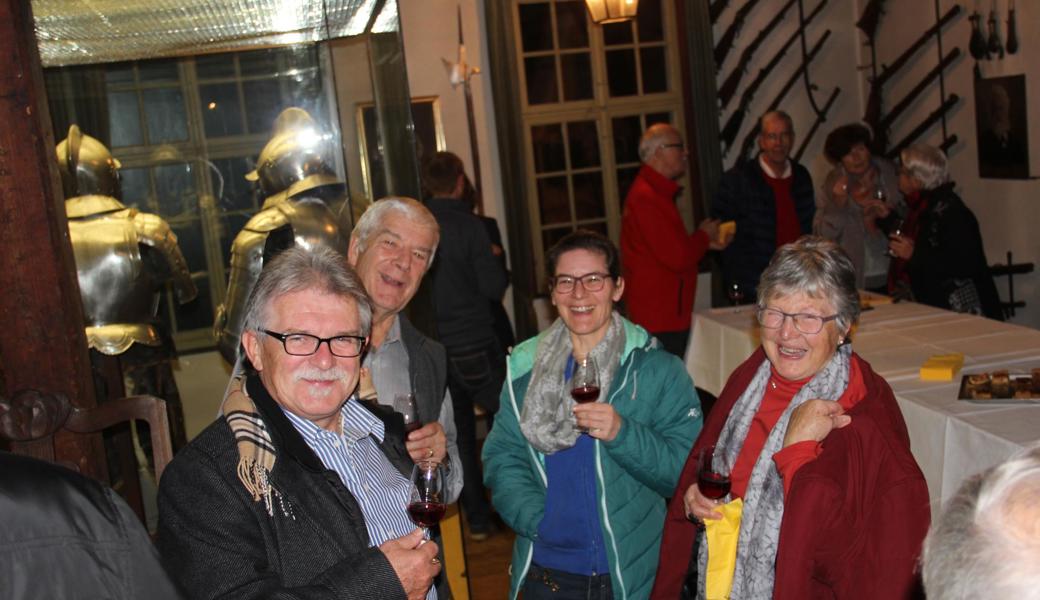 Auch vier Lienzer kamen zur Neujahrsbegrüssung: (von links) Urs Heeb sowie Peter, Susanne und Marlis Aebi.
