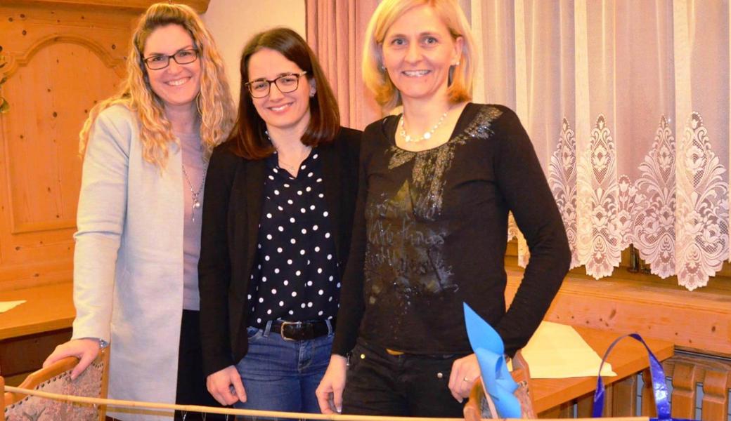 Die drei Neuen im Ludo-Team (von links): Claudia Waibel, Andrea Spirig und Fabienne Sieber.