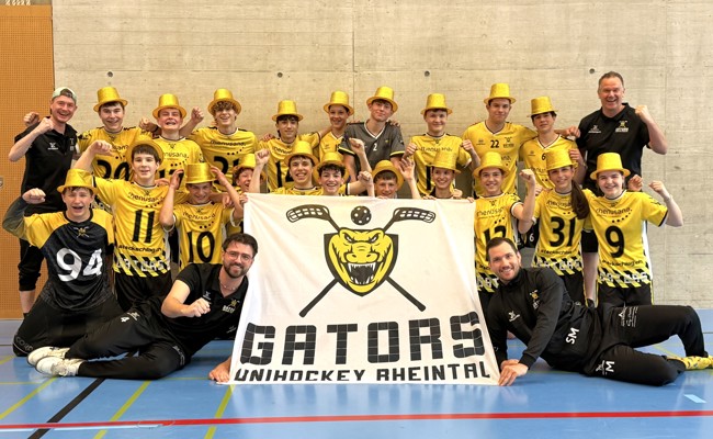 Die U16 der Rheintal Gators steigt in die zweithöchste Liga auf