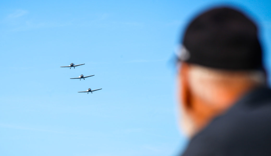 Stimmungsvolle Flugshow: Die Bilder zum grossen Jubiläumsfest in und über Altenrhein