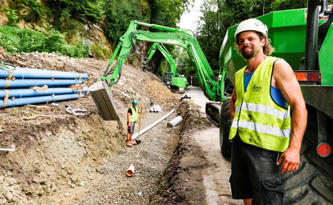 Strasse kommt näher zur Eiswand