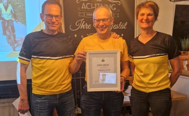 Andi Oesch ist neues Ehrenmitglied des KTV Oberriet