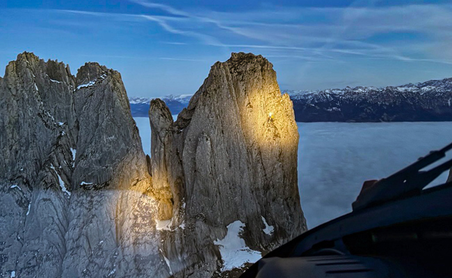 Rega birgt zwei verunfallte Kletterer aus Felswand am sechsten Kreuzberg