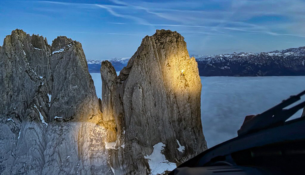 Rega birgt zwei verunfallte Kletterer aus Felswand am sechsten Kreuzberg