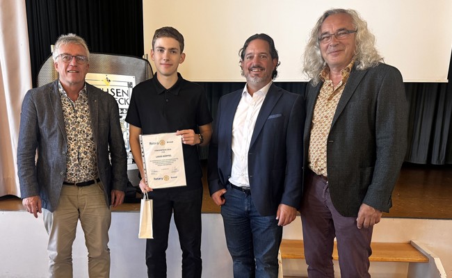 Rotary-Preis geht an jungen Velomechaniker für seine glanzvolle Leistung