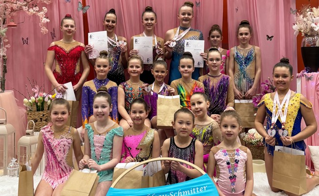 Mehrere Podestplätze für RG Diepoldsau-Schmitter am Frühlingscup in Domat-Ems