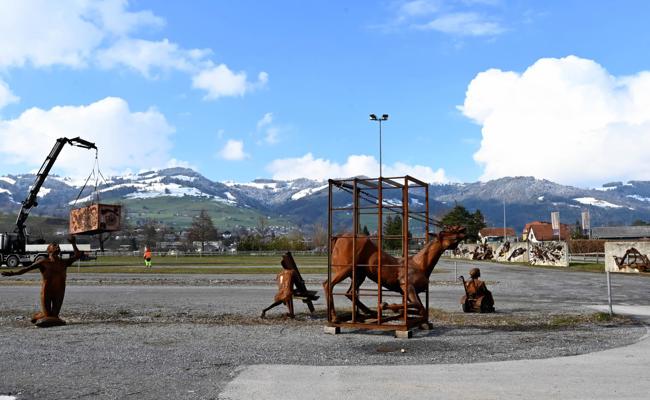 Die Altstätter Allmend wird zum Skulpturenpark