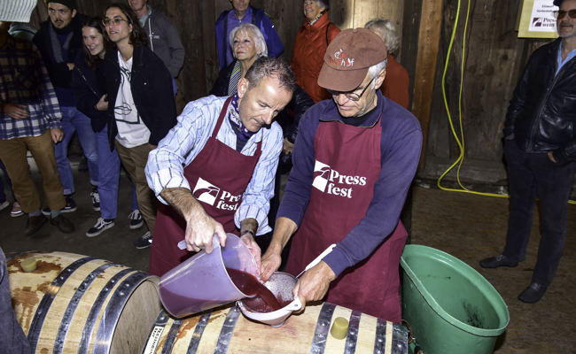 Wein gepresst wie früher