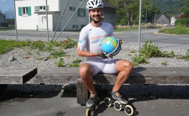 Extremsportler Manuel Neuhold macht sich bereit für den zweiten Weltrekord