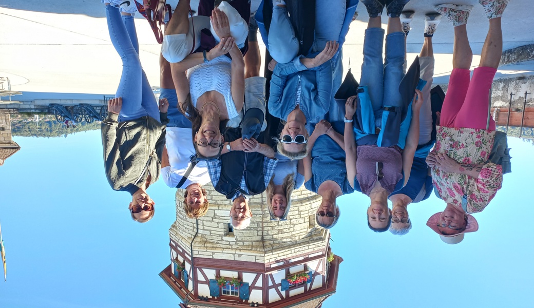 Ein Erinnerungsfoto auf der Munotzinne