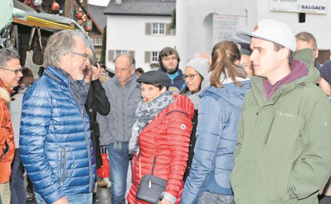Herzliche Stimmung am Markt