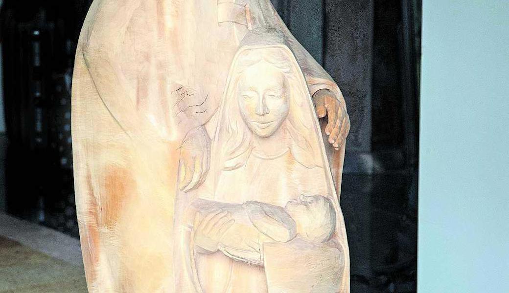 An Weihnachten wird die Blockkrippe im Vorhof der Schweizergarde in Rom stehen.