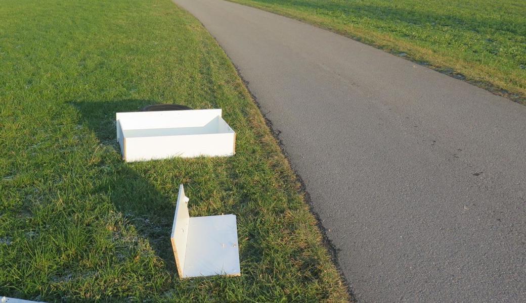 Was hier am Wegrand liegt, schaffte es nicht bis zur Recycling-Firma.