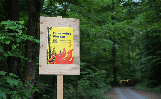 Feuerverbot ausserhalb des Waldes aufgehoben