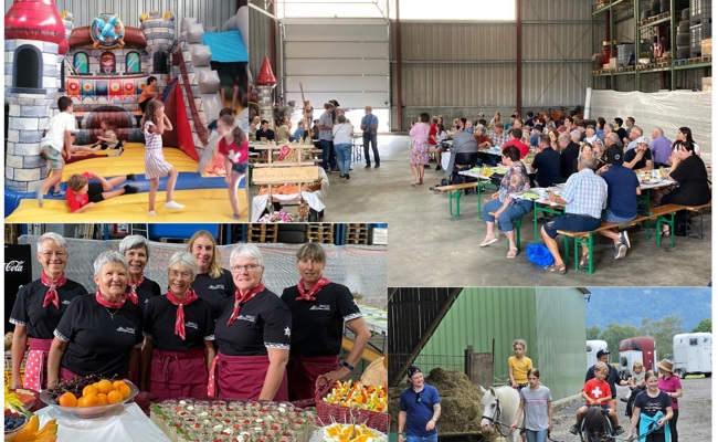SVP-Ortspartei feierte 20-jähriges Jubiläum mit Bauernhof-Brunch
