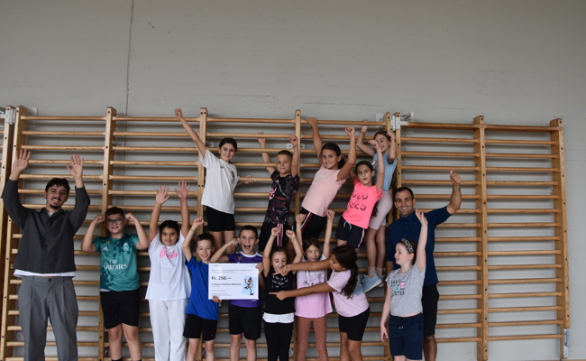 Viertklässler vom Schulhaus Wiesenau gewinnen Klassenpreis beim 3-Länder-Marathon