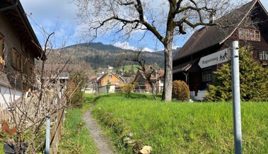 Marbach hat erstaunlich viele Fusswege, die zum Erkunden einladen