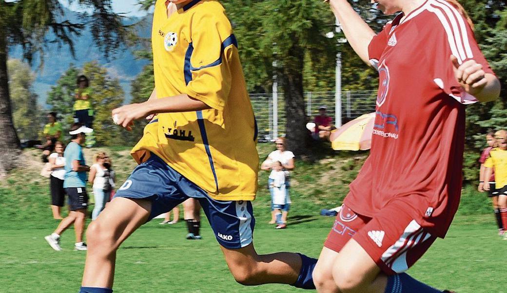 8. Klasse (v. l.): Gässeli Widnau (Baumgartner) gegen Kleewies Diepoldsau (Weibel).