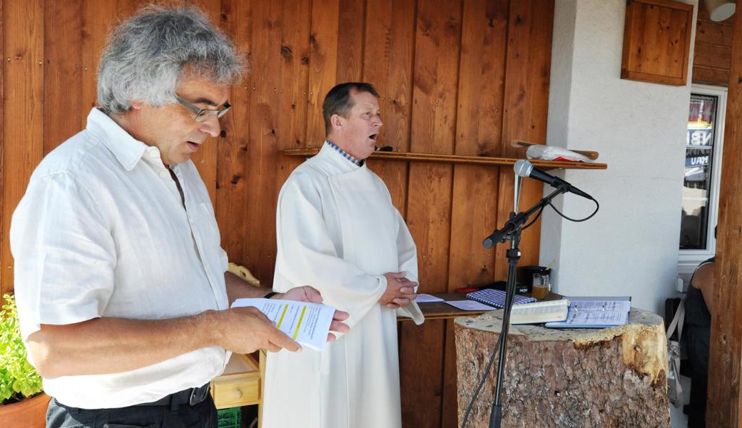 Pfarrer Martin Böhringer, Pastoralassistent Donat Haltiner: "Das Zusammengehörigkeitsgefühl ist fragil."