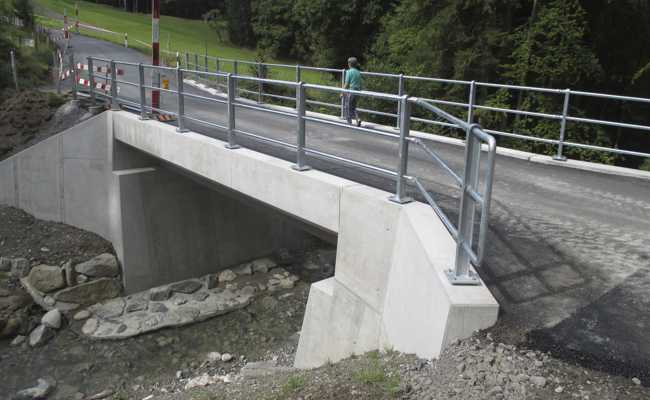 Die neue Mattenbachbrücke ist fertiggestellt