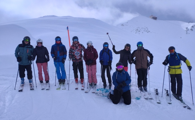 MV Konkordia tauschte die Bühne mit der Piste