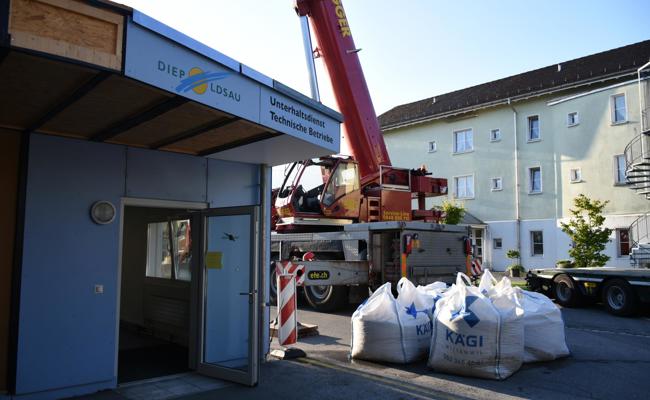 Bilder von der Werkhof-Containerzüglete