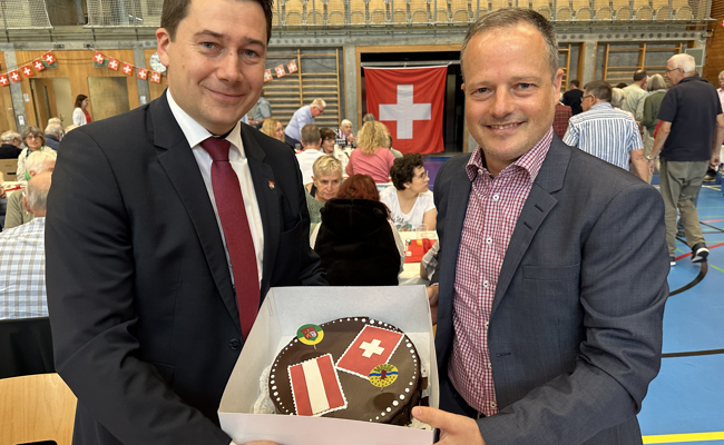 Lustenauer Bürgermeister hält die Festrede: Ein Zeichen der Verbundenheit