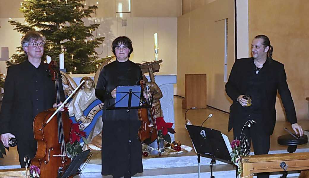 Bo Wiget, Cello, Henriette Brunner, Viola, und Raffael Bietenhader, Bass, erspielten sich reichen Applaus. 