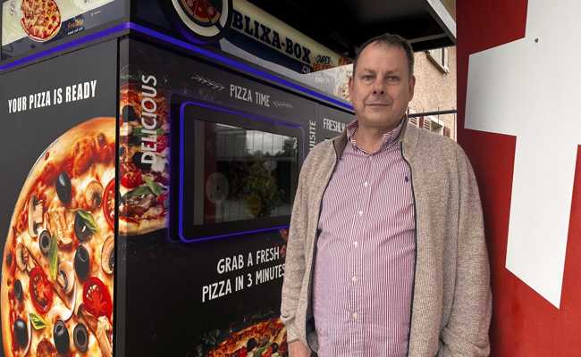 Nie wieder auf Pizza warten: Ein Automat liefert auf Knopfdruck