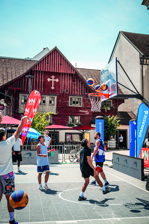Drei Tage Basketball-Spektakel mitten in der Stadt Dornbirn