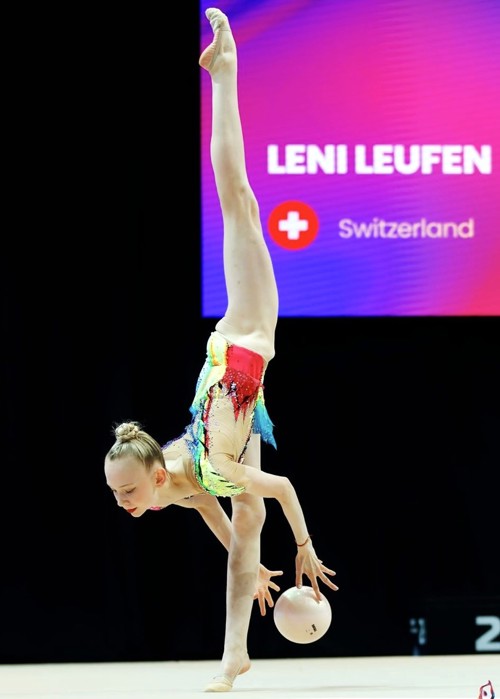 Mit dem Ball gelang Leni Leufen eine hervorragende Übung.