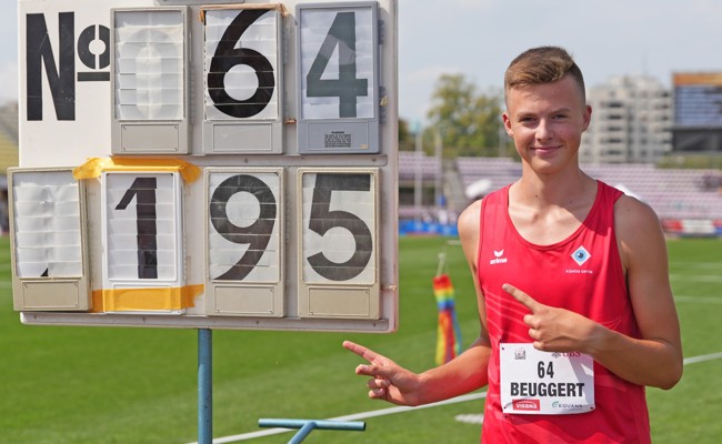 1,95 Meter geschafft: Dritter Schweizer Meistertitel für Janis Beuggert