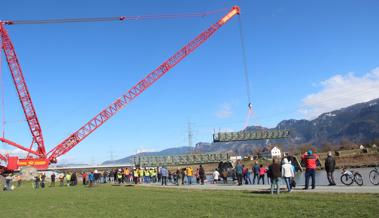 Dienstbahnbrücke Kriessern–Mäder abgebrochen