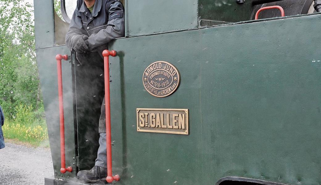 Fahrt mit der Dampflok. 