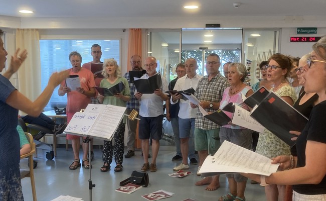 Evangelischer Kirchenchor gab ein Ständli im Geserhus