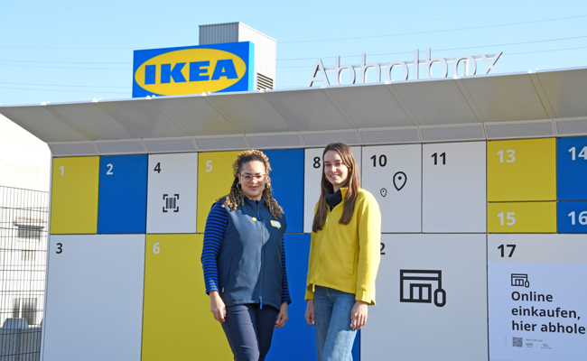 Waren rund um die Uhr selbst abholen: Ikea hat in Widnau den ersten externen Locker aufgestellt
