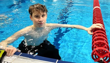Der 14-jährige Eliah Schällebaum überzeugt am Rheinfallmeeting