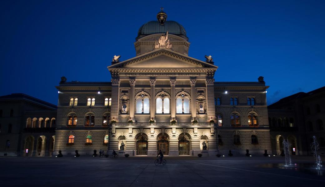 Wer hierhin will, für den gilt es in elf Monaten ernst: Bundeshaus in Bern.